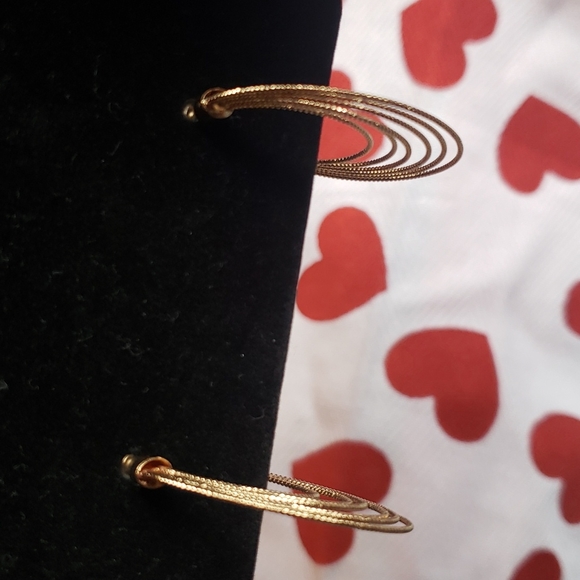 Gold Moon 🌙  Half Hoop Earrings *K8 - Picture 3 of 4